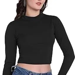 dudstucker Womens Polyester High Neck Crop Full Sleeve-picture-28