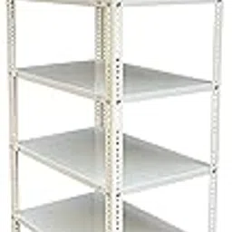 ALIJA®️ 8 Shelves Metal Slotted Angle Rack Multipurpose Storage Rack (Ivory) (87 X 29 X 18 Inch)(22 Gauge Shelf 16 Gauge Angle)-picture-47