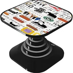 Dwellamor Mobile Holder Grip & Stand for Phones, Tablets, Finger Selfie Holder Matte Finish Socket 360 Degree Rotating Expanding Square Mobile Socket Grips for Smartphones Friends D4 [B1Q04]-picture-22