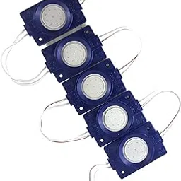 12V DC 2.4 Watt Coin LED Light (Blue) Pack Of 5 image 1