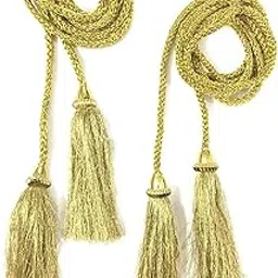 SYNC Golden Long dori Tassels Latkan for Lehenga Hanging Beads for Blouses Dupatta lace and Border Materials chunni Choli Tailoring Dresses Sarees Gowns Curtains Suits Decoration Pack of 2-picture-10