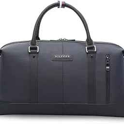 tommy hilfiger Sturgis Unisex Duffel Gym Bag - Navy | Adjustable Nylon Made Strap | 25 L Capacity | Water Resistant | No. of Compartment: 1 | Metal Branding-picture-30