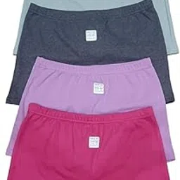 louryn koulyn Soft Womens Cotton Multicolour Boyshort Panties Plain (Pack of 4)-picture-50