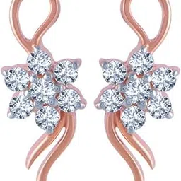 p.c. chandra jewellers Gold and Diamond Stud Earrings for Women-picture-11