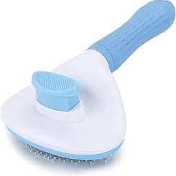 Emily Pets Self Cleaning Slicker Brush, Pet Massaging Tool, Grooming Brush for Dogs/Cats Cleaning Slicker Brushes Shedding Removes Tools Mats Tangled Hair Slicker Brush for Pet Massage-Self Cleaning (Blue)-picture-10