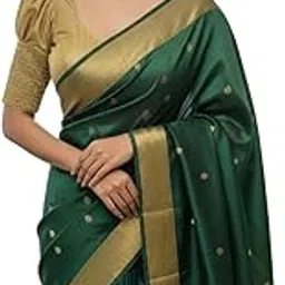 nil ethnic center Women's Silk Readymade Blouse for Saree | Sweet Heart Half Sleeves Stylish Blouse Blouses for Women-picture-27