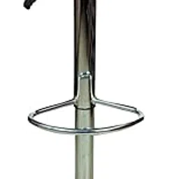 Adjustable Cushion Footrest Leatherette with Chrome Base Stool for Breakfast Chair Suitable for Bars, Kitchens, Home, Multipurpose Stool with Cushion seat, Maroon-picture-17