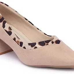 carlton london Women Comfortable Block Heel Pointed Toe Slip On Fashion Pump Shoes-picture-40