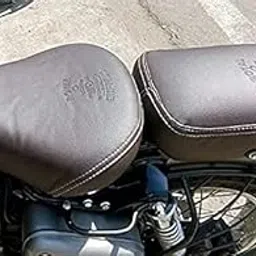 Pure Biking Classic Brown Split Seat Cover Compatible with Classic 350/500CC 2012 to 2020 BS3/4/6 Only-image-52