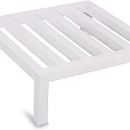 Kerqoor Scratchless Base Planter Pot Stand For Indoor/Outdoor heavy gauge Plant Stand Flower gamla Balcony Living Room DIY Decore (White, Square)-picture-11