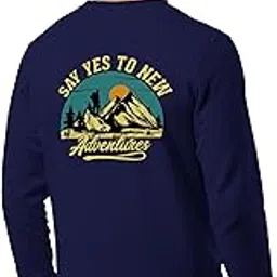 Sweatshirts for Men Say Yes to New Graphic Printed Cotton Blend Full Sleeve Winter Pullover Regular Stylish Sweatshirt-image-63
