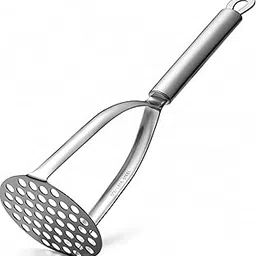 Stainless Steel Potato Masher with Ergonomic Handle | Heavy Duty Vegetable & Fruit Press | Durable Kitchen Tool for Mashing Potatoes, Boiled Vegetables, Pav Bhaji – Rust Proof & Easy to Clean-picture-26