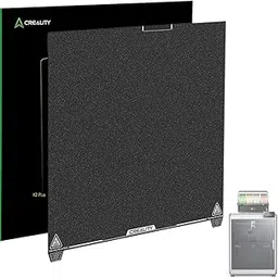 Creality Official K2 Plus PEI Frosted Build Plate,370x370mm Textured PEI Sheet Flexible Spring Steel Plateform for K2 Plus 3D Printer (Without Magnetic Base)-picture-19