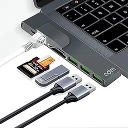Odim USB C Type HUB 8 in 2 Adapter, Aluminium Multi Port Dongle Type-C to Thunderbolt 3, 3X USB 3.0 Ports, SD/TF, 4K HDMI Port & Ethernet for MacBook Pro, MacBook Air Including M1-picture-14