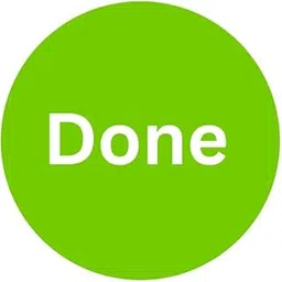 Premium Self - Adhesive Done Badge 44 mm Circular Badge, with pin – 5 nos-picture-16