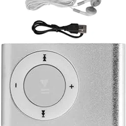 Drumstone (𝟏𝟎-𝐘𝐞𝐚𝐫 Warranty) New Mini Portable Mp3with 1.8 Inch LCD Screen, Supports Up to 16GBSD Card (Silver) Card not Included-image-24
