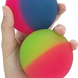 Promote 2 pcs 80 mm Big Crazy Bouncing Balls for Cats, Dogs, Kids, Colorful Crazy Balls for Kids, Crazy Bouncing Balls for Fun Outdoor Activity for Pets-picture-66
