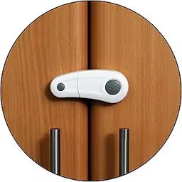 Safe-O-Kid BPA-Free Premium Pre-Taped Cupboard/Wardrobe/Drawer Lock - Child Safety, Easy Installation, Blends with Home Decor, Heavy-Duty Protection for Kitchens, Bathrooms, Bedrooms, Grey, Pack of - 4-picture-30