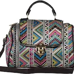 Multicolor Stylish Sling Bag Crossbody for Women – Handcrafted printed fabric, Adjustable Vegan leather strap, Perfect for College, Office, & Casual Outings, Spacious compartment-picture-25