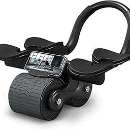 BLURISM AB Roller Abdominal Wheel Automatic Abdominal Wheel with Timer and Exercise Mats for Beginners 4D Body Plank Strength Training Home Gym-image-5