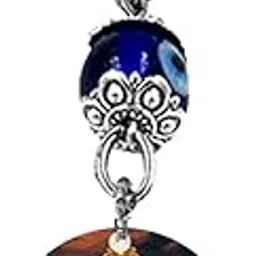 afh Lord Shani on Throne Acrylic Evil Eye Protective Keychain for Car Bike Home Keys Bags Travel Safety and Positive Energy Charm with Daily Negativity Shield for Personal Use and Gifting Purpose-picture-10
