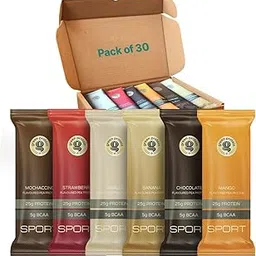 GREEN PROTEIN Sport Pea Protein Isolate Powder, 100% Vegan 25gm Plant Protein (Pack of 30, Sport Multi Flavour (Pack of 30))-picture-33