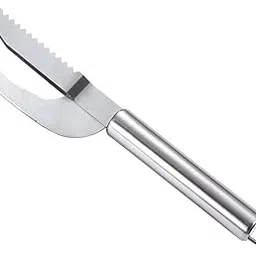 Stainless Steel 3-in-1 Fish Maw Knife & Scaler Remover – Sawtooth Design Fish Scale Scraper, Cleaning Brush & Gutting Knife Kitchen Tool for Easy Fish Cleaning (1 Pc)-picture-28