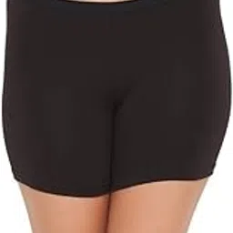 clovia Women's Cotton Medium Waist Outer Elastic Boyleg Panty - Black-picture-28
