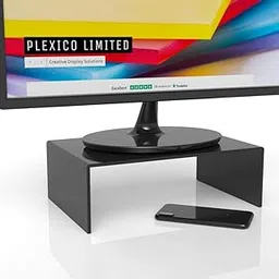INDIAN DECOR . Heavy Duty Acrylic Monitor Stand (Black, Standard)-picture-35