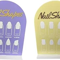 LOSA Nail Art Display Stand Portable Nail Art Tip Nails Tips Sample Display Board purple-picture-62