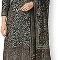 rosaniya ShEmpire Spun Wool Kashmiri Printed Salwar suit for Women with Shawl for Winter wear (GOLD1003_Unstitched_Black)-picture-20