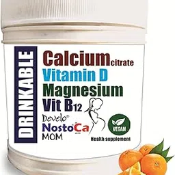 Develo Calcium & Vitamin D3 Drinkable powder for pregnancy & Lactation for Pregnant Women & Lactating/Breastfeeding Mothers 600 g Orange-picture-32