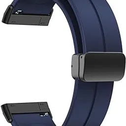 T TECLUSIVE Soft Silicone Strap Band with Magnetic Lock Compatible for Fitbit Versa 4 / Versa 3 / Sense 2 | Adjustable Silicone Rubber Band for Versa 4 3 Sense-image-39
