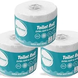Toilet Tissue Paper Roll | 200 Pulls/Roll | Extra Soft, Hygienic, Embossed, Virgin Fiber, Clear Perforation, Absorbent | Eco-friendly | Toilet Roll (2 Ply Toilet Paper, Pack of 3)-picture-28