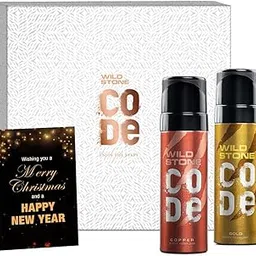 Wild Stone New Year Gift Hamper with Code Copper and Gold Body Perfume, 120ml each-image-10