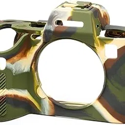 easyCover Camera case Silicone Protective Cover for Sony A7 4 / A7R 5 Camouflage-image-11