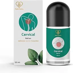 Herb Tantra Cervical Roll On For Muscle Pain & Recovery | For Tight, Overused Muscle from Gym, Sports| Very Easy To Use |100% Natural, Ayurvedic |Contains Nutmeg, Ginger Essential Oils-picture-14
