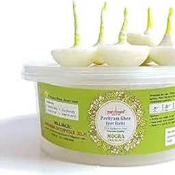 Ghee Jyot Batti/Wick Soaked in Scented ghee Ghee Wicks/Readymade Ghee Cotton Wicks/Diya Batti/Puja Batti/Jyot Batti (Mogra, 100 Piece Box)-image-63