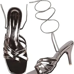 Selfiee Alluring Comfortable and Stylish Pencil Strappy Heels For Women & Girls-picture-46