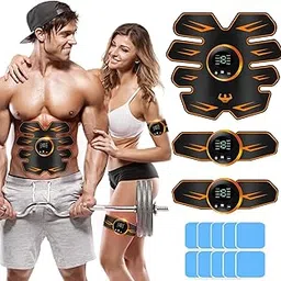 EMS Muscle Stimulator,Abs Trainer,Abdominal Muscle Toner,ABS Fit Weight Muscle Training,Abs Stimulator Workout Equipment For Men & Women,EMS Abdominal Toning/Waist/Leg/Arm/with 6 Modes-picture-16