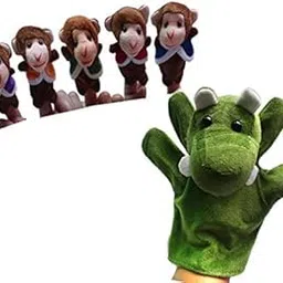 ZOOMELLA Set of 6pcs Finger Puppets - Five Little Monkeys Swing In A Tree|Developmental Baby Toys| Developmental Baby Toys-image-5