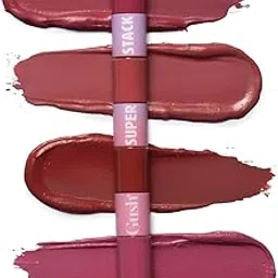 Gush 4 In 1 Matte Liquid Lipstick, Waterproof & Smudgeproof, Non Sticky & Non Drying, Highly Pigmented, Long Lasting Hydrating Formula With Shea Butter & Jojoba Oil To Prevent Dryness (Pink-8.4ml)-picture-34