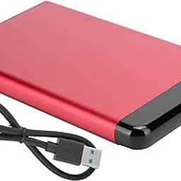 Ubervia External Hard Disks - Portable Hard Disk Box Durable Mobile Hard Disk Box for Computer Laptop Accessories Working Outdoor Red-picture-27
