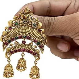 KGR Splash Madam Shape 2 layer Jhumki Hangings Small Jada Billai-picture-25