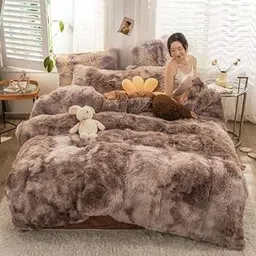 ELSTONE HOME with Device Wool Gold Premium 2Py Double Bed Blanket Heavy Soft And Warm For Automn Winter With Fancy Bag-P1- Multicolor3-picture-20