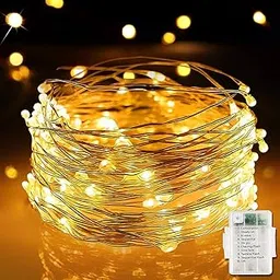 Groeien Copper 5 Meter Fairy String Lights with Battery Powered Led Light for DIY, Decor, Diwali, Christmas(Batteries not Included)-picture-41