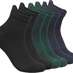 Vayu Lifestyle Ankle-Length Cotton Socks for Men-Women Anti-Odor Nylon Socks Combo for Active & Casual Wear Socks-picture-33