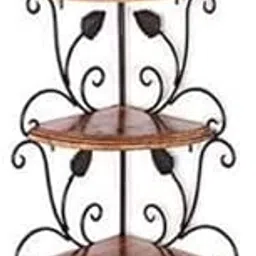 Sloppy Craftwoodia Wooden Wall Hanging Corner Stand for Bedroom, Living Room & Office Handmade Multipurpose Wooden Home Decor (Brown)-image-93