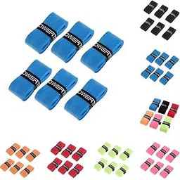 Maxbell 6 Pieces Tennis Badminton Squash Racket Grip Overgrip Tape Black image 1