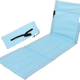 TRENDYNEST Folding 0 Backrest Portable Lounge Chair for Yard Barbecue Backpacking Light Blue | 0 Furniture | 0 & Hiking-picture-38